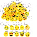 34X KĽÚČOVKA BATOH ŠKOLA PRE DETI EMÓCIE EMOJI DARČEK SMILE