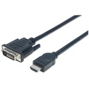 Kábel HDMI na DVI-D 24+1 Dual Link M/M 1,8 m Čierny