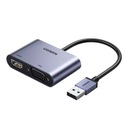 Adaptér USB-A 3.0 na HDMI/VGA UGREEN CM449 sivý