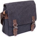 Vintage textilná messenger taška 20604 Black