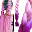 Syntetické VLASY pre OMBRE COLORFUL Braids