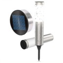 SOLAR LAMPA INOX ZÁHRADNÝ STĹP IP44 BATÉRIA