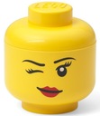 LEGO CONTAINER MINI HEAD GIRL EYE 11,5 CM 0,36 L