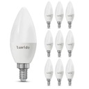 10 x LED ŽIAROVKA SVIEČKOVÁ E14 360 lm 4W TEPLÁ SMD