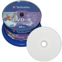 DVD+R VERBATIM 4,7GB NA VYTLAČENIE PRE TLAČ 50 ks.