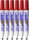 Popisovač na biele tabule BIC VELLEDA červený Bic Velleda okrúhly červený x 6