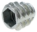 Zásuvka 100x M6 x 10 mm, oceľová vložka skrutkovaná do dreva