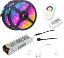 SET RGB multi LED pás 10m + napájanie diaľkového ovládača