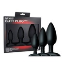 Sada 3 análnych kolíkov Nexus Butt Plug Trio 3 Plug S M L