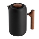 Kolega Clara French Press Black Matt + Walnut