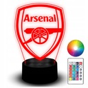 Soška LED Night Light RGB 3D gravírovanie pre futbalového fanúšika Arsenalu