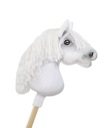 Hobby Horse Malý kôň na palici Premium - biely A4