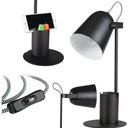 Stolová lampa + organizér nastaviteľná RETRO E27 5W BLACK KANLUX