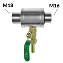 Otočný adaptér M18 int. - M16 int. TITANIUM