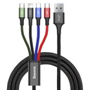 Kábel Baseus 4v1 USB-C Lightning 2xMicro 3,5A 1,2m