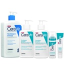 CeraVe 2x čistiaci gél 236ml + gél proti nedokonalostiam + sérum