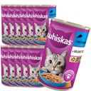 WHISKAS Konzerva pre dospelých 12x 400g Tuniakové ŽELÉ