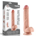 SEX DILDO S POHYBLIVOU KOŽOU SUPER REALISTICKÝ UMELÝ PENIS S PRÍSAVKOU