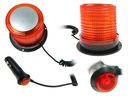 ORANŽOVÁ ZÁBLESKOVÁ LAMPA KOHÚT 12V 24V LED MAGN