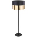 Stojacia lampa LONDON čierne zlaté tienidlo moderné elegantné 1P