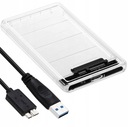 Priehľadný kryt disku pre externý disk SSD HDD 2.5 Bay USB 3.0