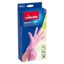 VILEDA Simple Jednorazové rukavice S/M, 100 ks