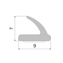 SAMOLEPIACIE TESNENIE na dvere a okná 9x7mm V 10m