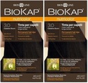 BIOKAP NUTRICOLOR 3,0 Tmavo hnedá 2x140 ml