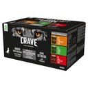 CRAVE bezobilné mokré krmivo pre psov mix príchutí v paštéte, plechovka 6x400 g