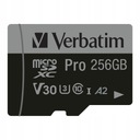 Pamäťová karta Verbatim Pro U3 256 GB Micro SDXC (10. generácia)