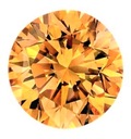 Moissanite Orange Moissanite Brilliant 1 CT 6.5