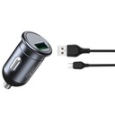 FAST QC 3.0 18W nabíjačka telefónu do auta + micro USB kábel