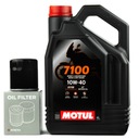 Motorový olej MOTUL 7100 10W40 4T 4l MA2 + filter Athena HF138