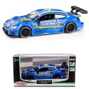 KOVOVÉ AUTO S POHONOM MERCEDES AMG C 63 DTM, MODRÝ MODEL 1:43 DAFFI 13