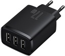 Baseus 3xUSB 17W 3,4A trojitá nástenná nabíjačka