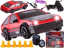 Drift Car, Auto RC Drift 1:24 2,4 GHz 4WD RED TOYOTA