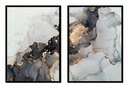 OBRAZOVÉ PLAGÁTY V RÁME 53x73cm Diptych Mramor P1544