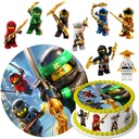 SADA TORTOVÝCH TORT LEGO NINJAGO + POSTAVIČKY 8 ks