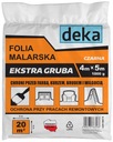 FÓLIA MALIARSKA EXTRA HRUBÁ ČIERNA 4*5M 1000G