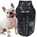 DOG JACKET nepremokavá bunda s oblečením HARNESS STAR čierna 3XL