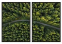 OBRAZOVÉ PLAGÁTY V RÁME 33x43cm Diptych Road P725