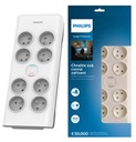 NAPÁJACÍ LIST SIEŤOVÝ PREdlžovací kábel 8 ZÁSUVEK 2M 16A PHILIPS SPN7080WA/60