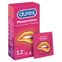 Durex PLEASUREMAX kondómy s cvokmi a hrebeňmi, rebrované, 12 ks.