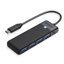 Orico Hub USB-C – 4x USB-A 3.0 5 Gbps LED kompatibilný s Thunderbolt 3/4