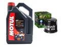 MOTUL OIL 10W40 4T 7100 4L + HF 204