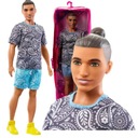 FASHIONISTA VZOROVANÉ TRIČKO BARBIE KEN BÁBIKA HJT09