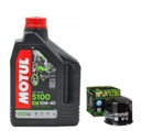 Olej MOTUL 5100 MA2 4T 10W40 2L+HIFLO HF202