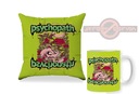 Psychopat Tattoo set pre mládež, hrnček s vankúšikmi