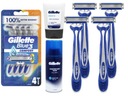 GILLETTE BLUE 3 JEDNORÁZOVÉ ŽILETKY 4 KUSY + GÉL NA HOLENIE BALZAM 75ml