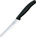 Kuchynský nôž Pikutek so zúbkami Victorinox Swiss Classic čierny 11 cm